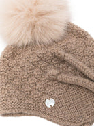 Berretto per neonata Paz Rodríguez beige con pompon - Rubino Kids