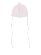 Berretto per neonata Paz Rodríguez rosa con pompon - Rubino Kids
