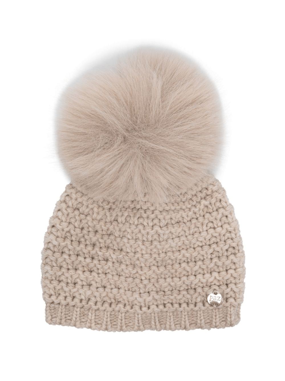 Berretto per neonati PaZ RODRIGUEZ beige con pompon - Rubino Kids