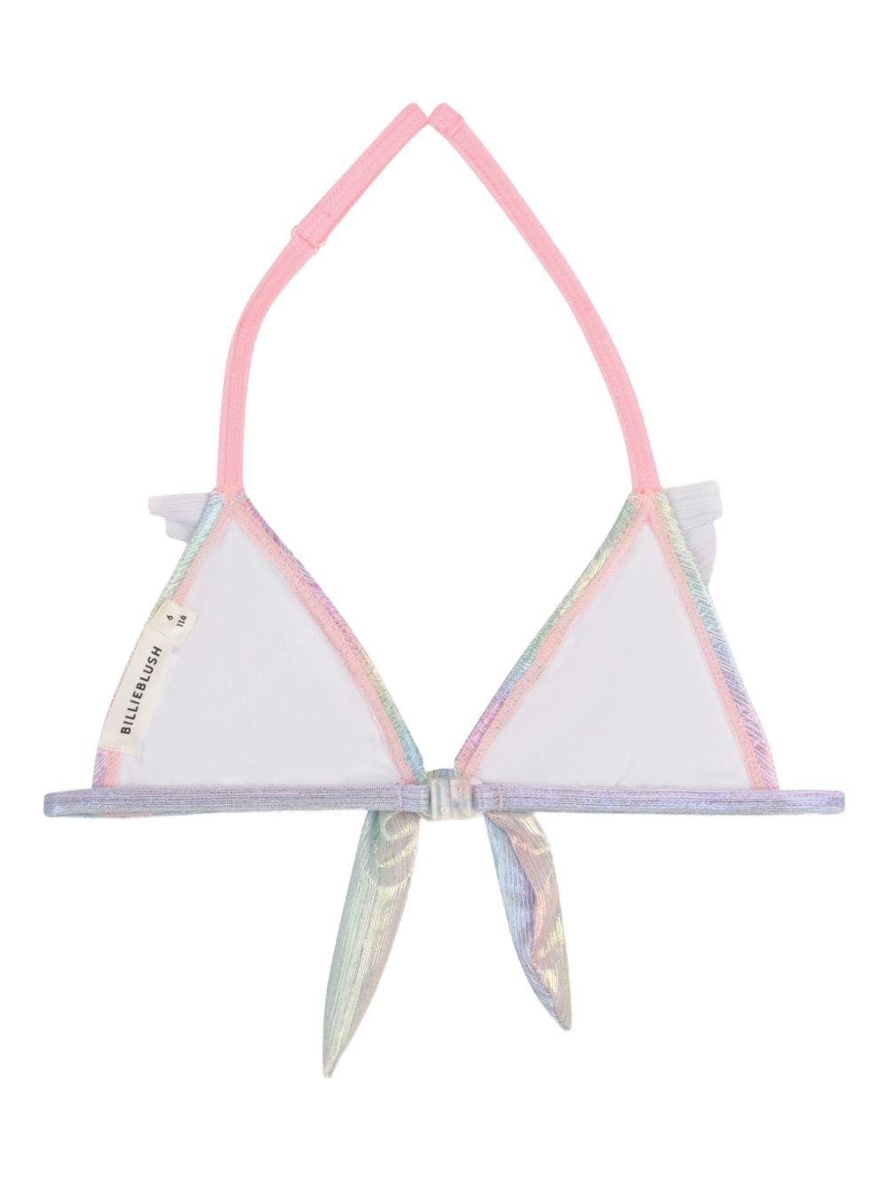 Bikini per bambina Billieblush multicolore con dettaglio ruches - Rubino Kids