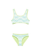 Bikini per bambina Casablanca Kids multicolor con finiture a contrasto - Rubino Kids