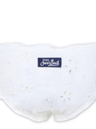 Bikini per bambina MC2 Saint Barth Kids Cris bianco con design classico - Rubino Kids