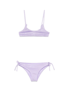 Bikini per bambina MC2 Saint Barth Kids Paloma lilla con decorazione strass - Rubino Kids