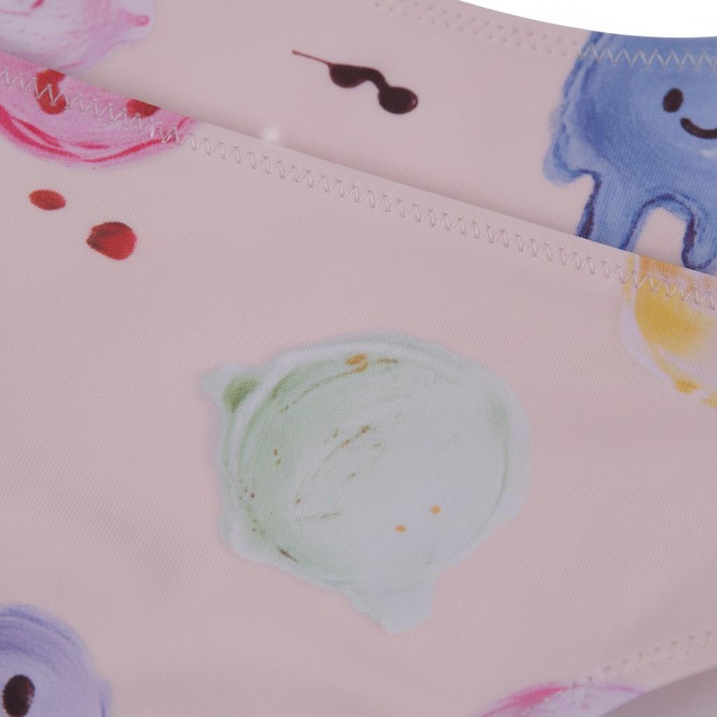 Bikini per bambina Molo Kids bianco a scollo ampio - Rubino Kids