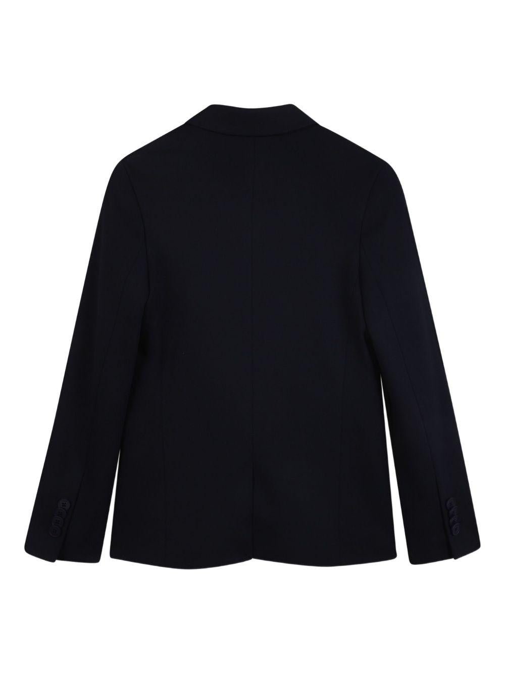 Blazer monopetto per bambino BOSS Kids blu con revers classici - Rubino Kids