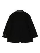 Blazer per bambina Douuod Kids nero a tre bottoni con revers classici - Rubino Kids