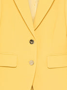 Blazer per bambina Elisabetta Franchi La Mia Bambina giallo con dettaglio logo - Rubino Kids