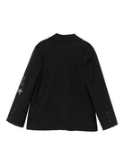 Blazer per bambina John Richmond Junior nero con strass - Rubino Kids
