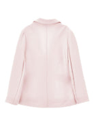 Blazer per bambina Monnalisa rosa con applicazione fiore - Rubino Kids
