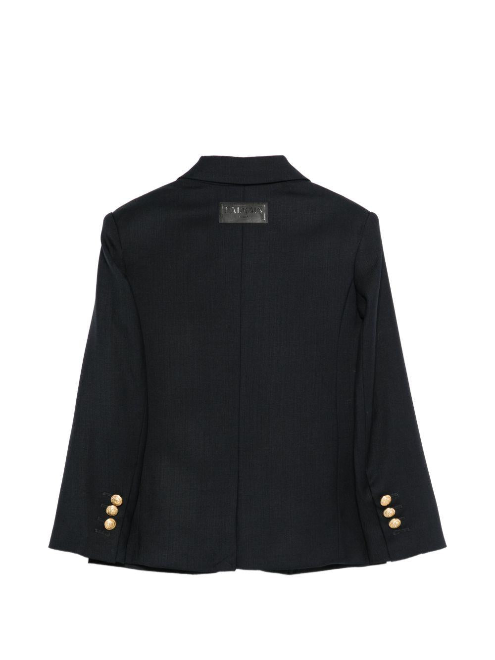 Blazer per bambino Balmain Kids blu scuro con bottoni - Rubino Kids