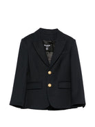 Blazer per bambino Balmain Kids blu scuro con bottoni - Rubino Kids