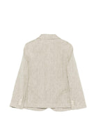 Blazer per bambino Eleventy Kids beige con revers classici - Rubino Kids