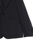 Blazer per bambino Emporio Armani Kids blu con revers classici - Rubino Kids