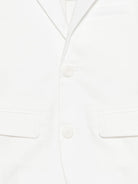 Blazer per bambino Fay Kids bianco con tasche anteriori con patta - Rubino Kids