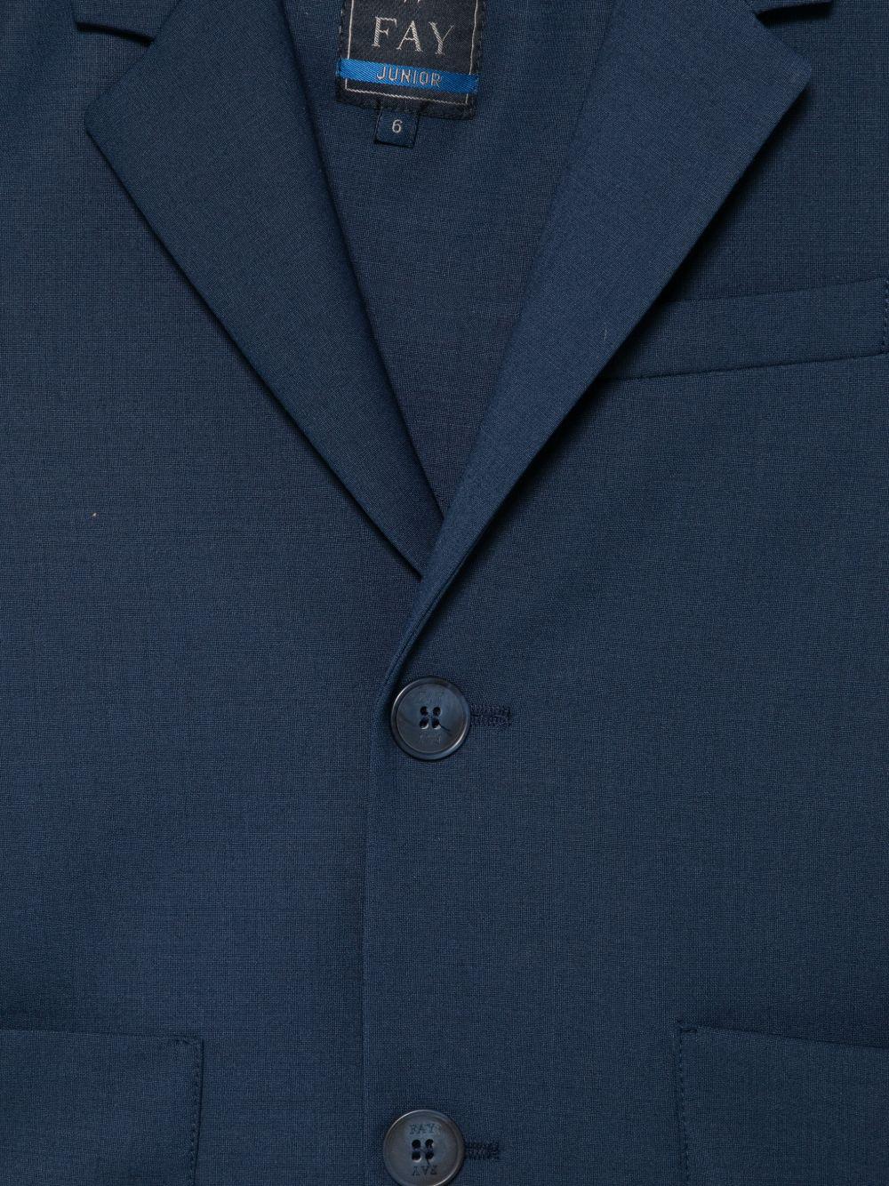 Blazer per bambino Fay Kids blu con revers classici - Rubino Kids