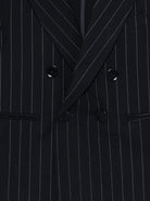 Blazer per bambino Paolo Pecora Kids blu doppiopetto gessato - Rubino Kids