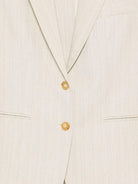 Blazer per donna Alyisi beige con design a righe - Rubino Kids