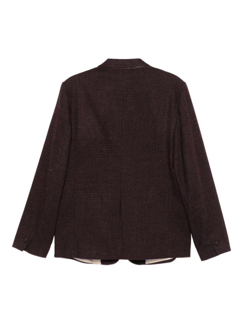 Blazer per donna ALYSI viola con motivo a quadri - Rubino Kids