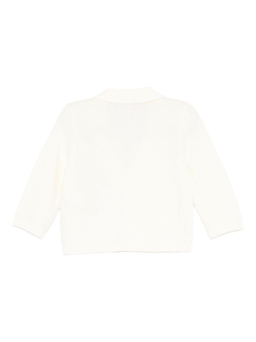 Blazer per neonato Emporio Armani Kids bianco a maniche lunghe - Rubino Kids