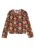 Blusa a fiori per bambina Scotch & Soda multicolor con scollo rotondo - Rubino Kids