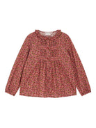 Blusa per bambina Bonpoint rosso con stampa cherry - Rubino Kids