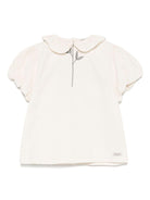 Blusa per bambina Donsje Sennie beige con dettaglio con ruches - Rubino Kids
