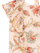 Blusa per bambina Etro Kids arancione chiaro con stampa a fiori - Rubino Kids