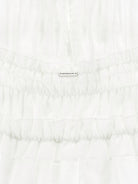 Blusa per bambina Monnalisa bianca con dettagli con ruches - Rubino Kids