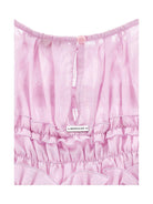 Blusa per bambina Monnalisa rosa con dettagli con ruches - Rubino Kids