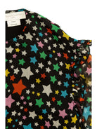 Blusa per bambina Stella McCartney Kids nero con trama effetto crêpe - Rubino Kids