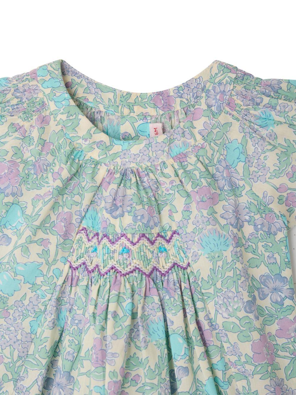 Blusa per neonata Bonpoint multicolore con stampa a fiori - Rubino Kids