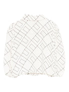 Blusa per neonata Elisabetta Franchi La Mia Bambina bianco con stampa monogramma - Rubino Kids