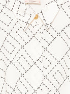 Blusa per neonata Elisabetta Franchi La Mia Bambina bianco con stampa monogramma - Rubino Kids