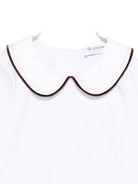 Blusa per neonata Jesurum Baby bianca con colletto alla Peter Pan - Rubino Kids