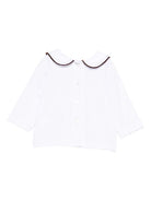 Blusa per neonata Jesurum Baby bianca con colletto alla Peter Pan - Rubino Kids