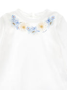 Blusa per neonata Monnalisa bianca con stampa a fiori - Rubino Kids
