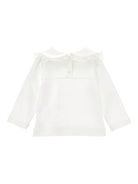 Blusa per neonata Monnalisa bianco con dettaglio fiocco - Rubino Kids