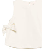 Blusa Veeri per bambina Donsje beige con dettaglio fiocchi - Rubino Kids