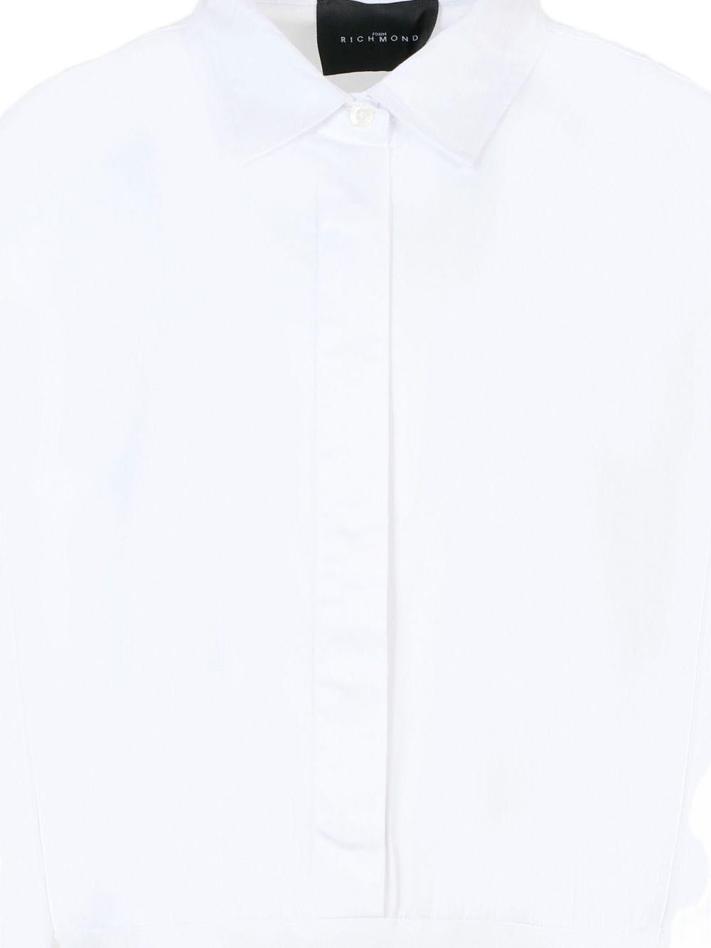 Body per bambina John Richmond Junior bianco con maniche lunghe - Rubino Kids