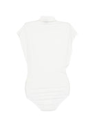 Body per donna Alysi bianco con collo alto - Rubino Kids