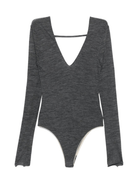 Body per donna ALYSI grigio con scollo a V - Rubino Kids