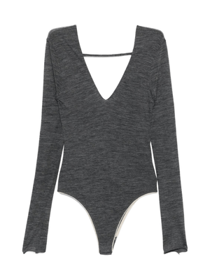 Body per donna ALYSI grigio con scollo a V