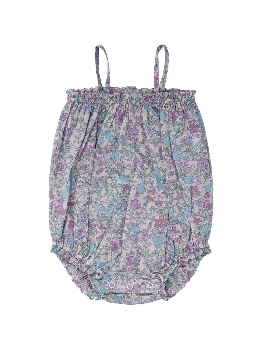 Body per neonata Bonpoint beige con stampa grafica a fiori - Rubino Kids