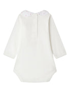Body per neonata Bonpoint bianco con colletto ricamato - Rubino Kids