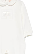 Body per neonata Elisabetta Franchi La Mia Bambina bianco con colletto alla Peter Pan - Rubino Kids