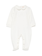 Body per neonata Elisabetta Franchi La Mia Bambina bianco con colletto alla Peter Pan - Rubino Kids