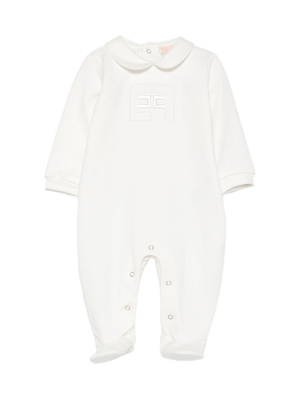 Body per neonata Elisabetta Franchi La Mia Bambina bianco con colletto alla Peter Pan