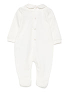 Body per neonata Elisabetta Franchi La Mia Bambina bianco con colletto alla Peter Pan - Rubino Kids