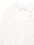 Body per neonata Elisabetta Franchi La Mia Bambina bianco con placca logo - Rubino Kids