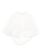 Body per neonata Elisabetta Franchi La Mia Bambina bianco con placca logo - Rubino Kids